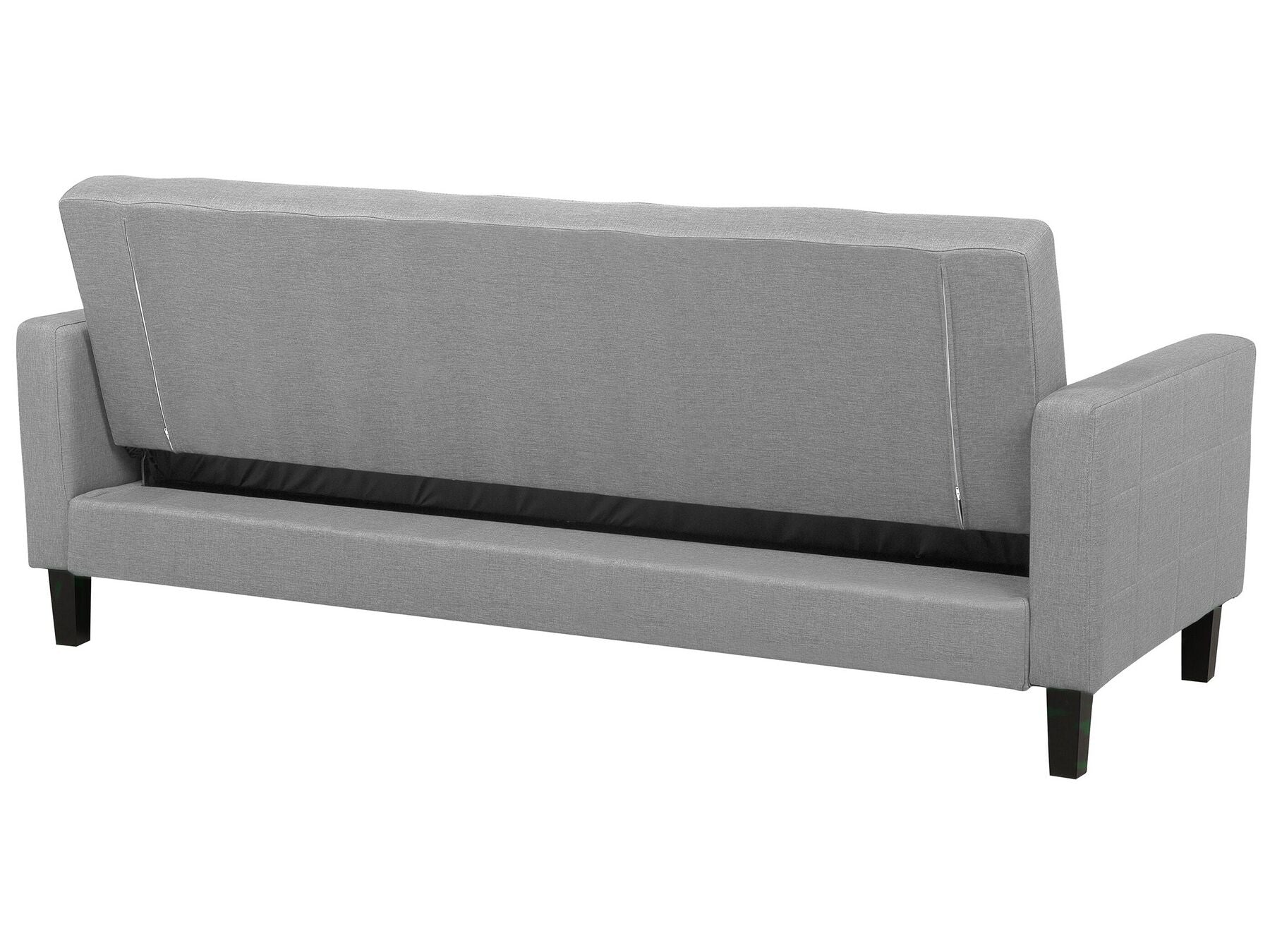 Sofa Bed VEHKOO Fabric Light Grey 3 Seater