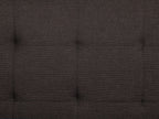 Sofa Bed VEHKOO Fabric Dark Brown 3 Seater