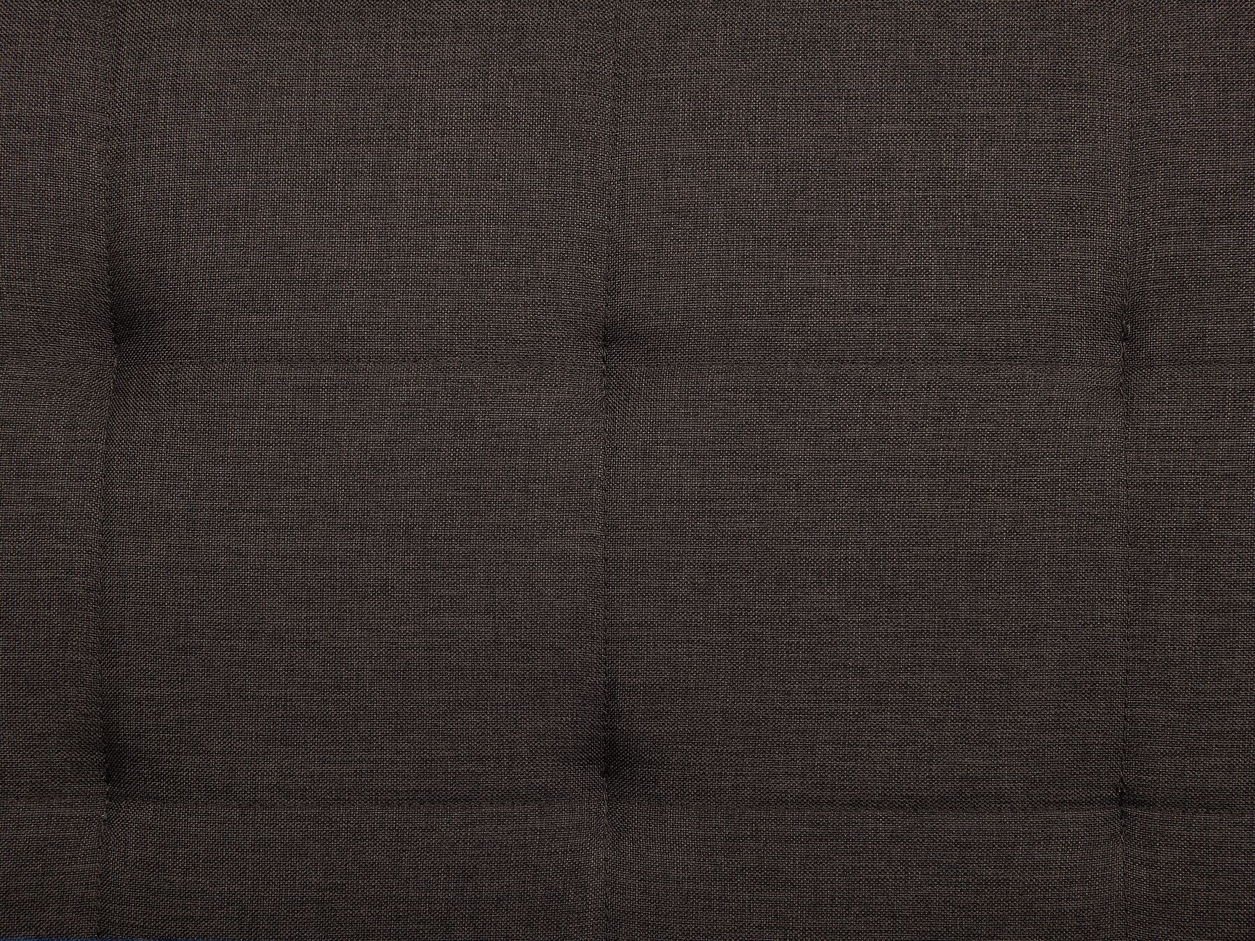 Sofa Bed VEHKOO Fabric Dark Brown 3 Seater
