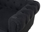 3 Seater Fabric Sofa Graphite Grey CHESTERFIELD