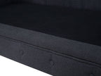 3 Seater Fabric Sofa Graphite Grey CHESTERFIELD