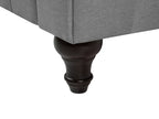 3 Seater Fabric Sofa Grey CHESTERFIELD Big