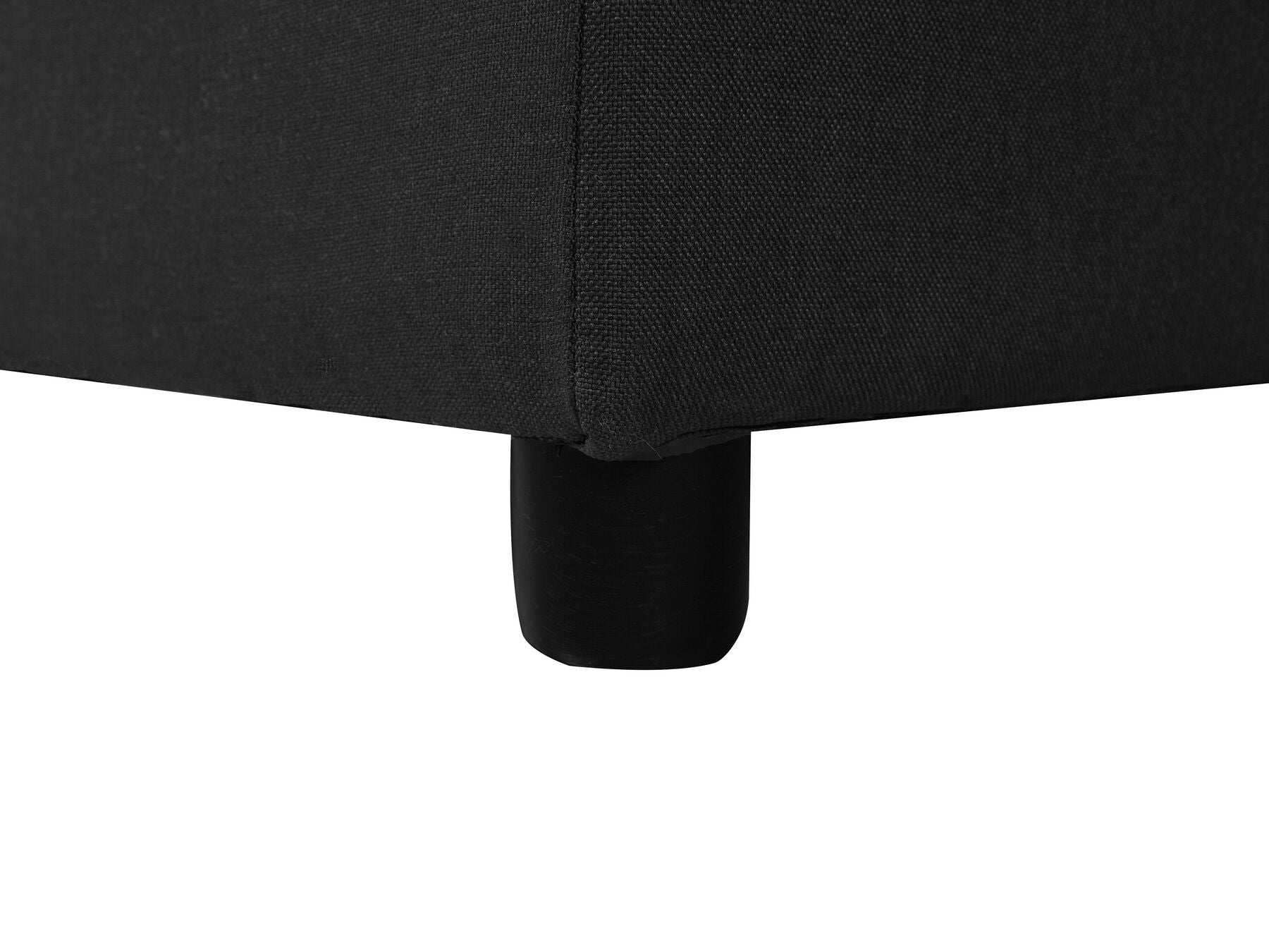 Corner Sofa Bed NESNA Fabric Black with Storage 3 Seater Left Hand
