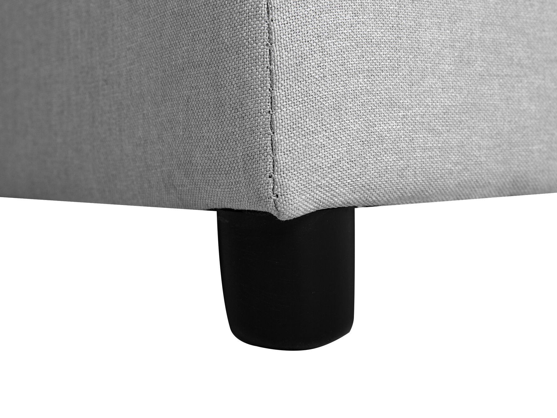 Corner Sofa Bed NESNA Fabric Light Grey with Storage 3 Seater Left Hand