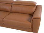 3 Seater Leather Sofa Golden Brown NARWIK