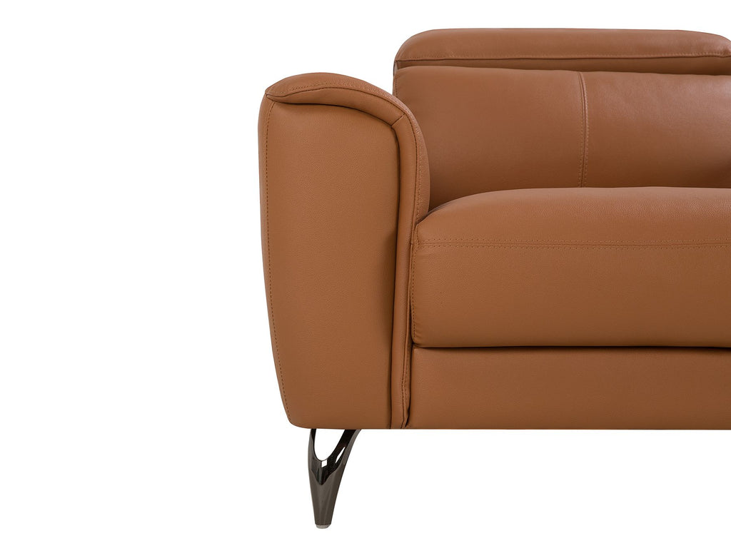 3 Seater Leather Sofa Golden Brown NARWIK
