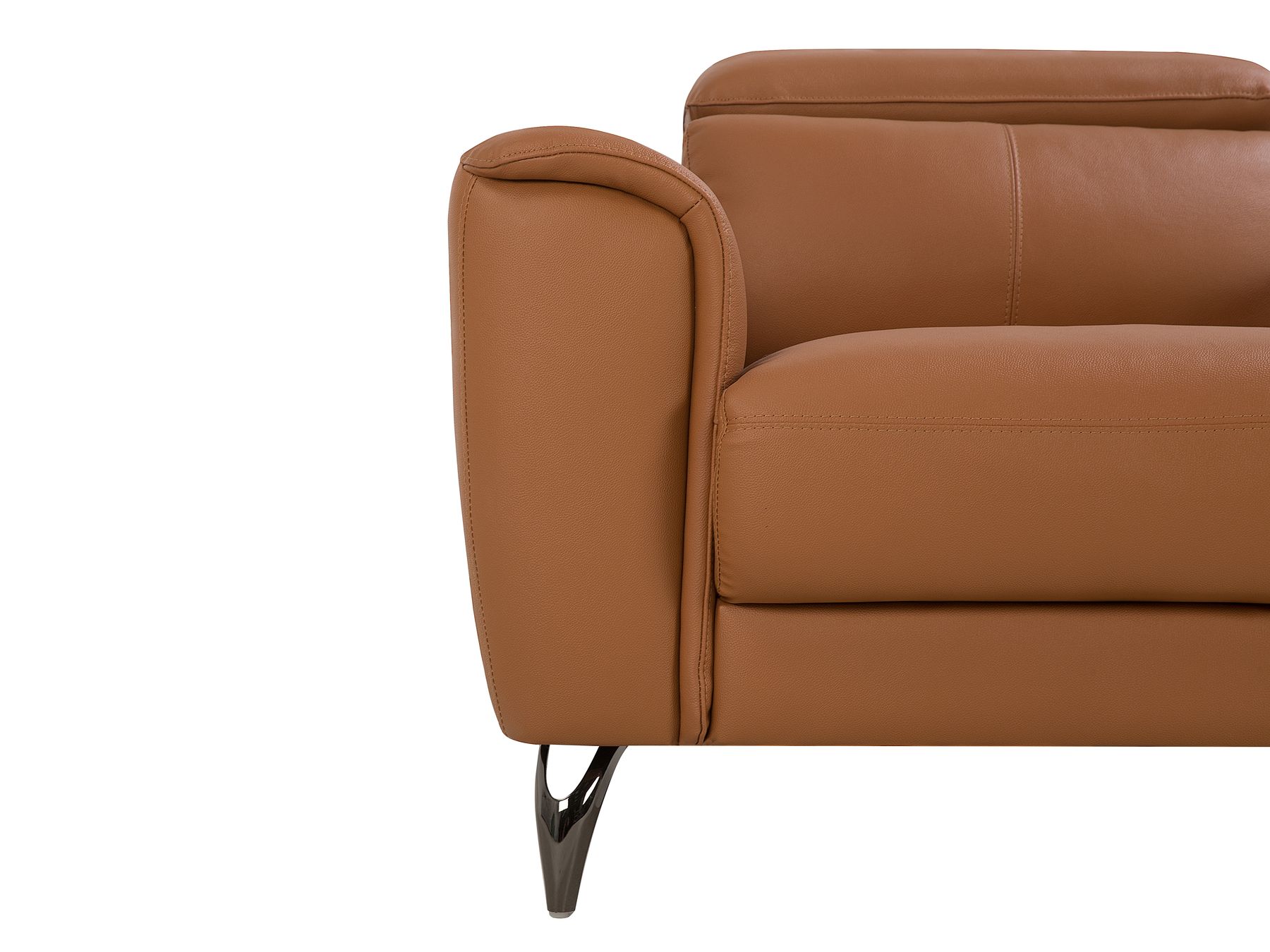 3 Seater Leather Sofa Golden Brown NARWIK