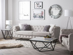 2 Seater Fabric Sofa Beige VISSLAND
