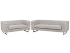 3 Seater Fabric Sofa Beige VISSLAND