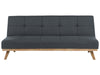 Sofa Bed Fabric Dark Grey 3 Seater