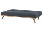 Sofa Bed FROYA Fabric Dark Grey 3 Seater