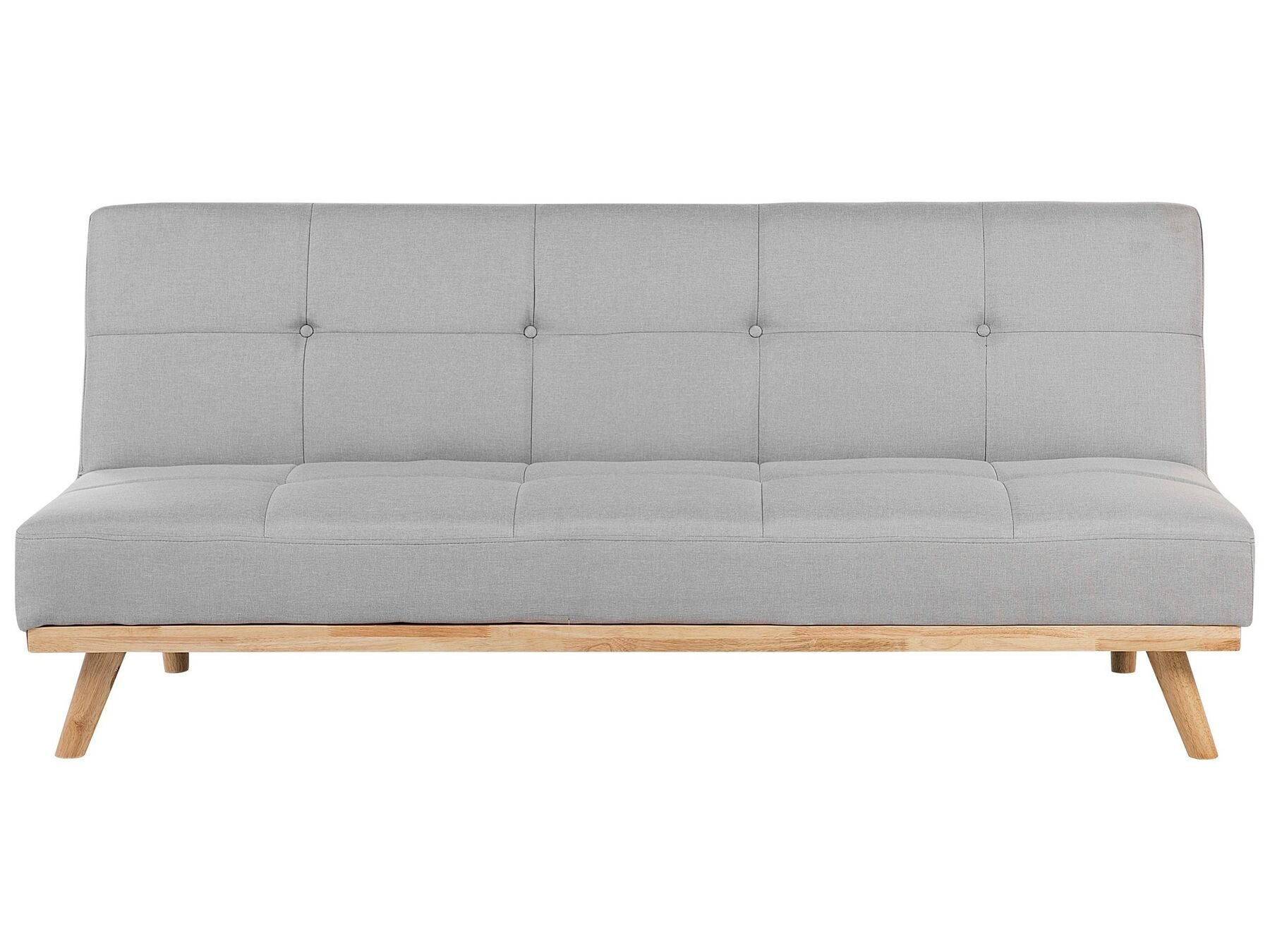 Sofa Bed FROYA Fabric Light Grey 3 Seater