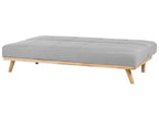Sofa Bed FROYA Fabric Light Grey 3 Seater
