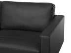 3 Seater Leather Sofa Black SAVALEN