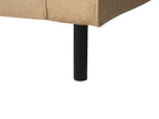 3 Seater Faux Leather Sofa Beige SAVALEN