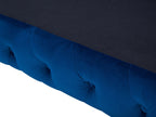 3 Seater Velvet Fabric Sofa Cobalt Blue SOTRA