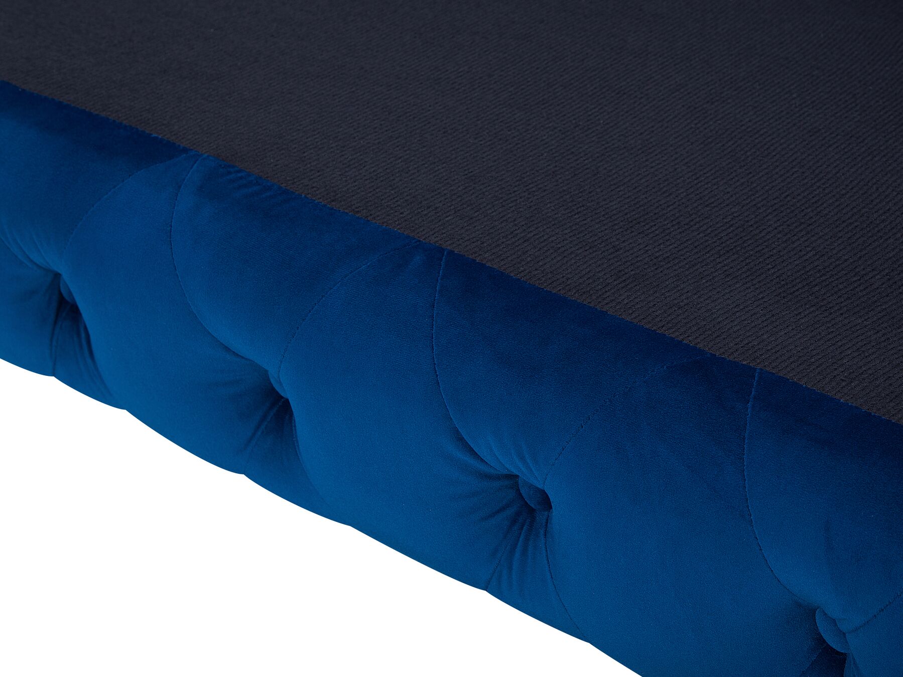 3 Seater Velvet Fabric Sofa Cobalt Blue SOTRA