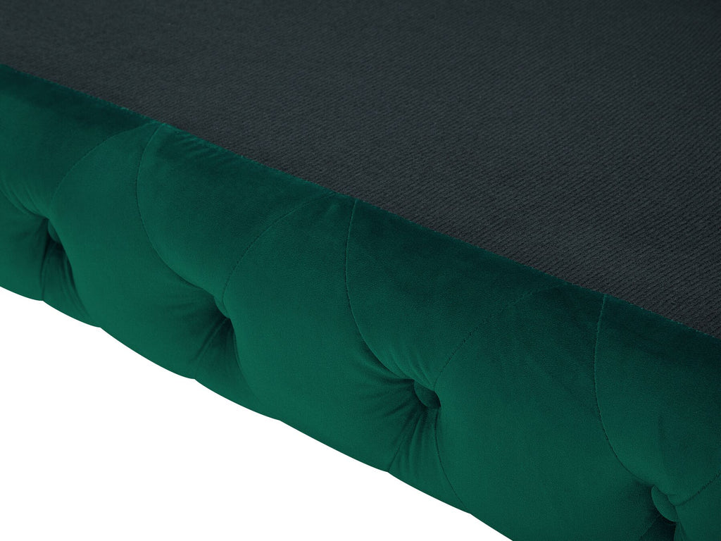 3 Seater Velvet Fabric Sofa Emerald Green SOTRA