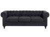 3 Seater Fabric Sofa Graphite Grey