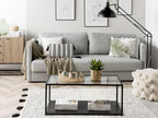 Sofa Bed EKSJO Fabric Light Grey with Storage 3 Seater