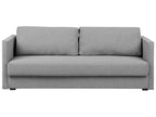 Sofa Bed EKSJO Fabric Light Grey with Storage 3 Seater