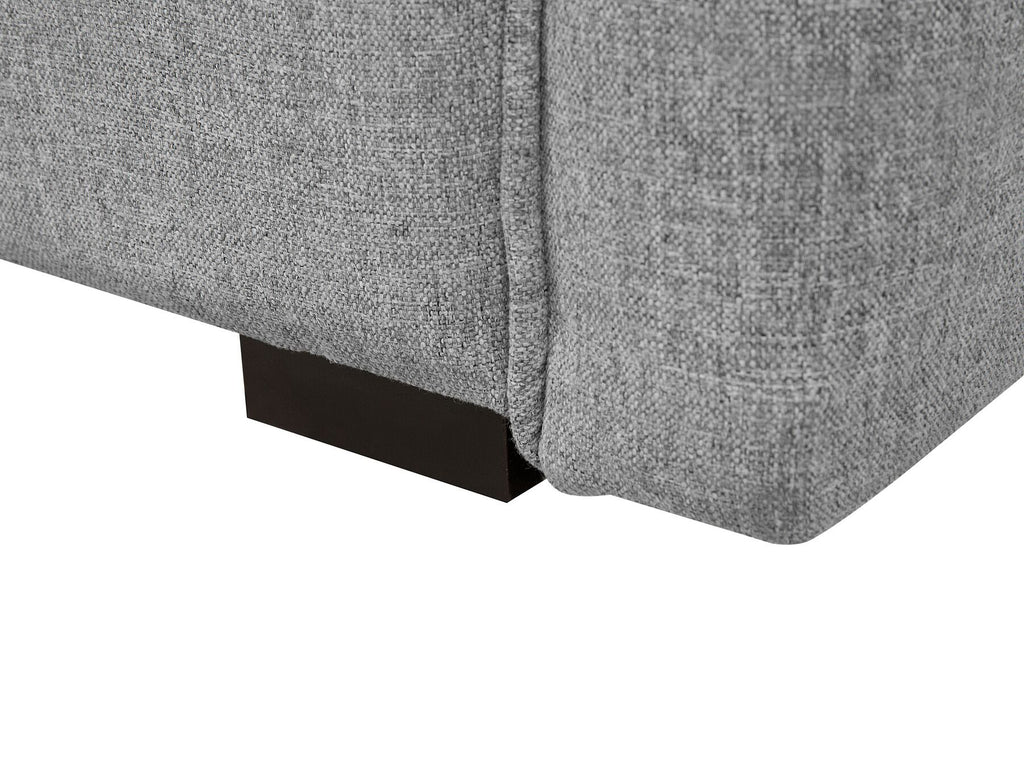 Sofa Bed EKSJO Fabric Light Grey with Storage 3 Seater