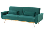 Sofa Bed EINA Velvet Emerald Green 3 Seater