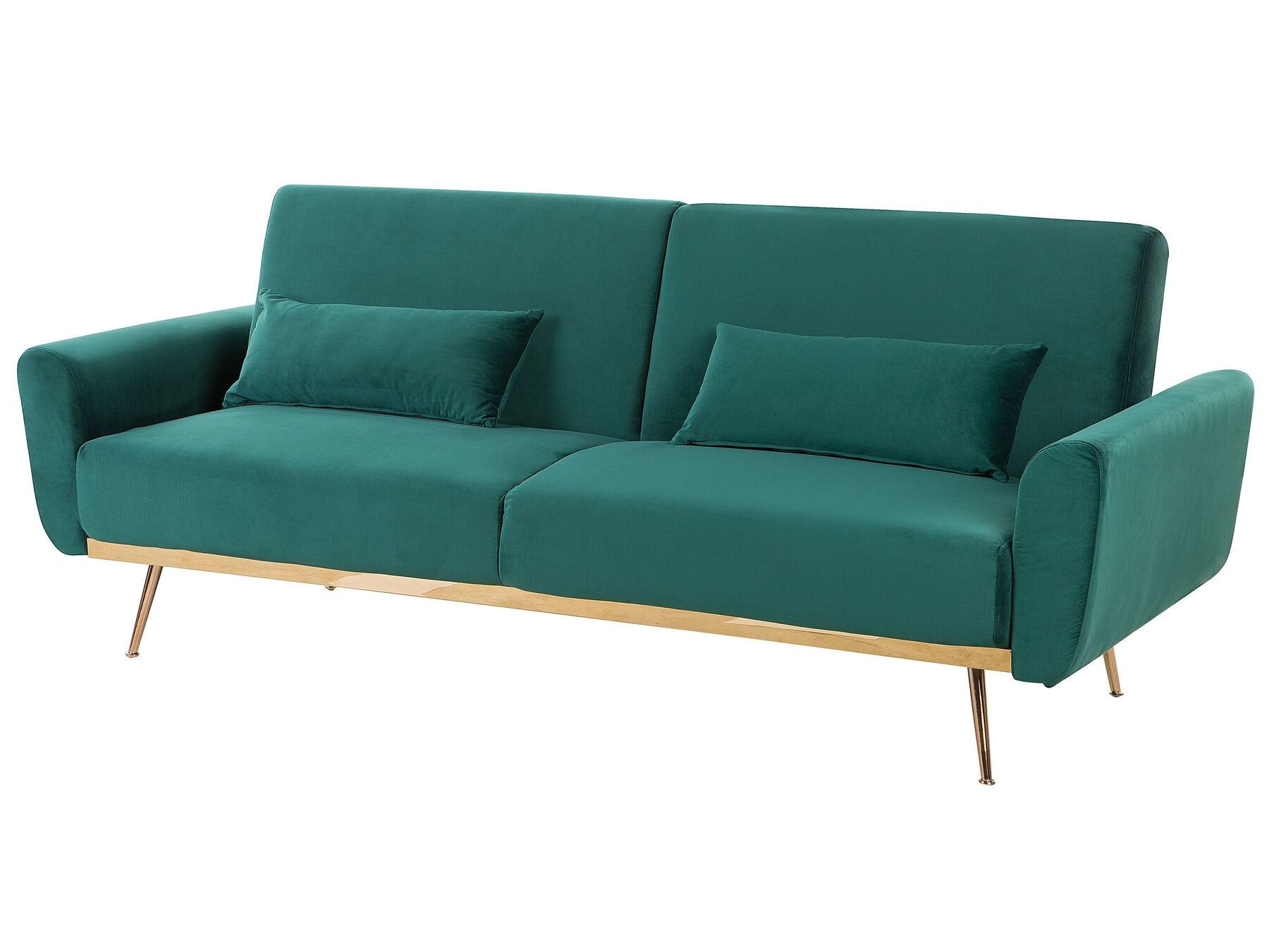 Sofa Bed EINA Velvet Emerald Green 3 Seater