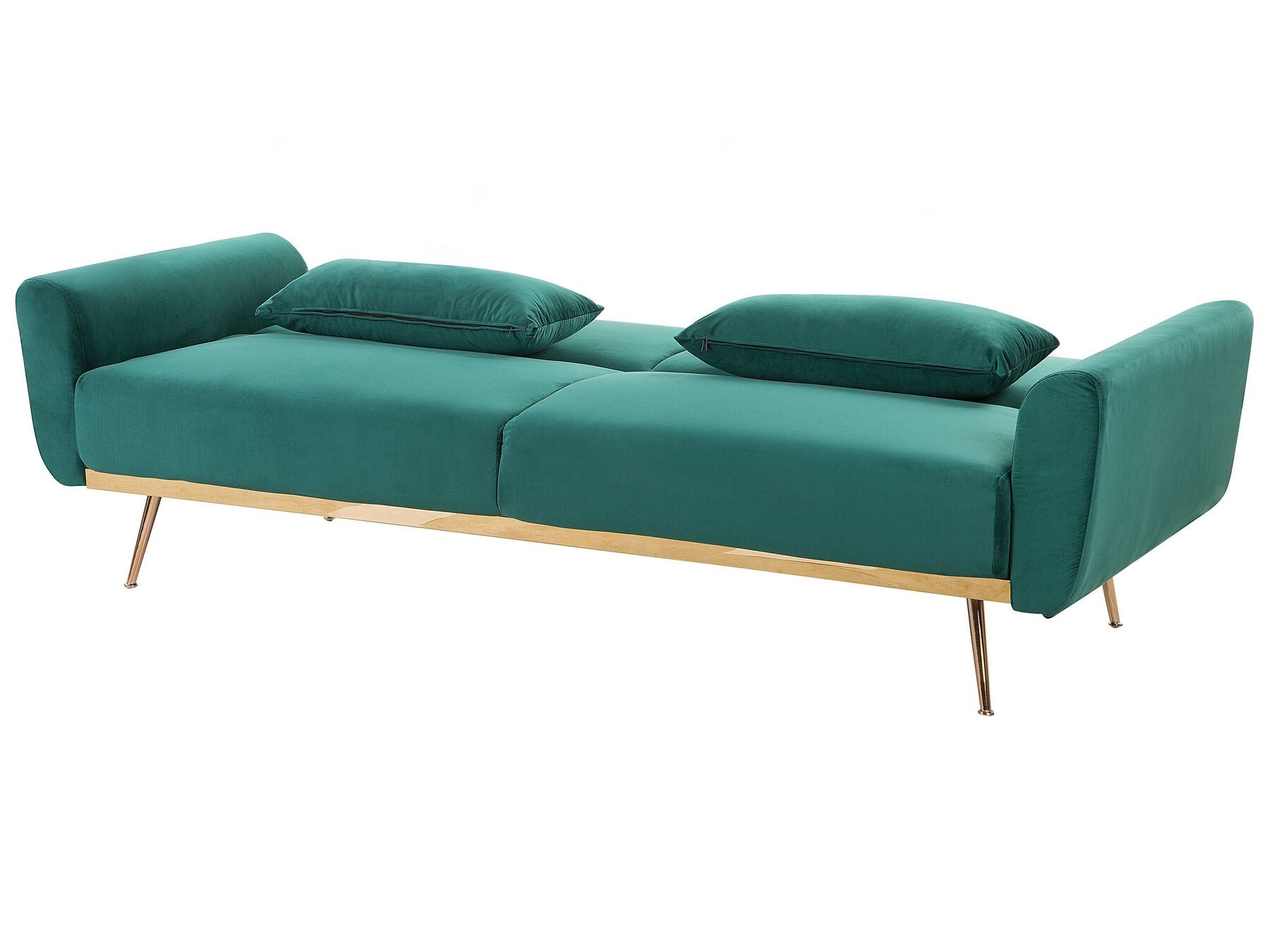 Sofa Bed EINA Velvet Emerald Green 3 Seater