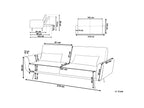 Sofa Bed EINA Velvet Emerald Green 3 Seater