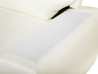 2 Seater Faux Leather Sofa Cream VOGAR