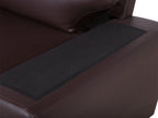 3 Seater Faux Leather Sofa Brown VOGAR
