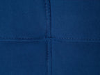 Sofa Bed VISNES Velvet Navy Blue 3 Seater
