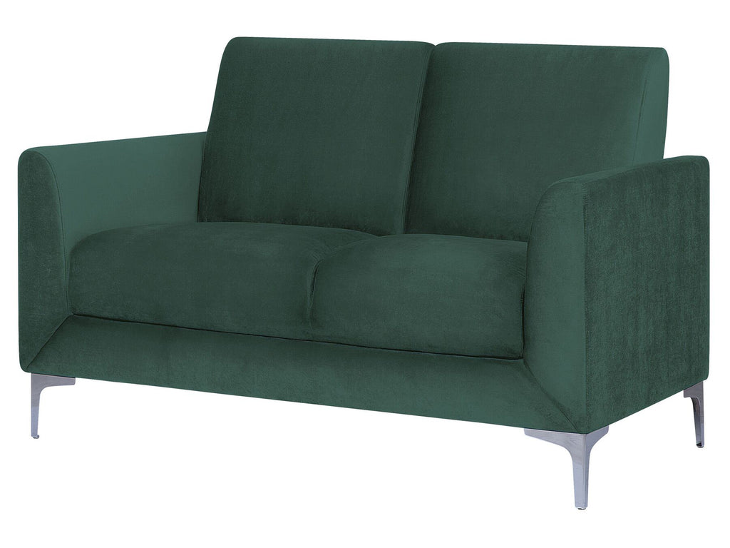 2 Seater Velvet Sofa Green FENES