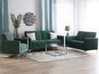 2 Seater Velvet Sofa Green FENES