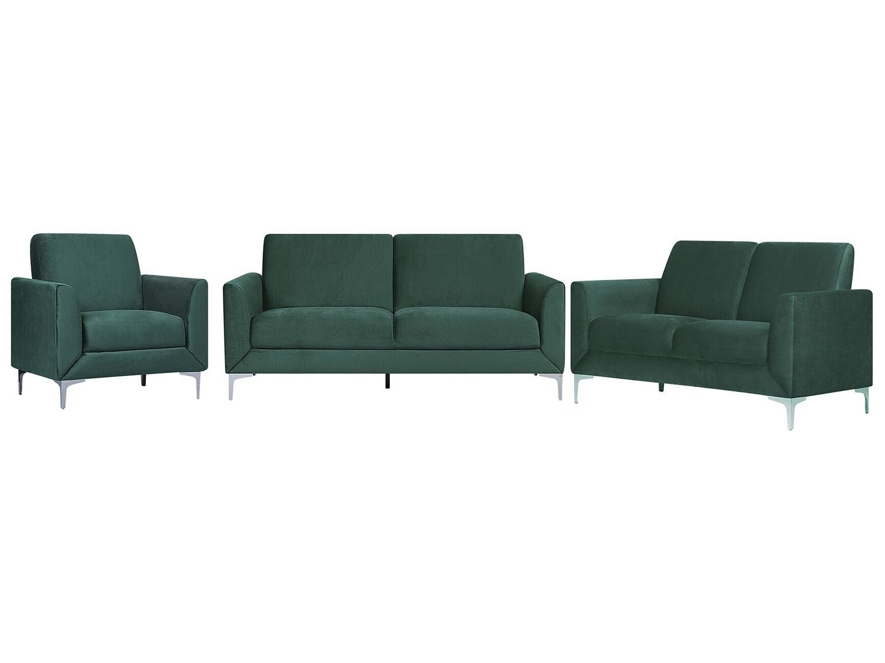 2 Seater Velvet Sofa Green FENES