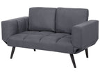 Fabric Sofa Bed Dark Grey BREKKE