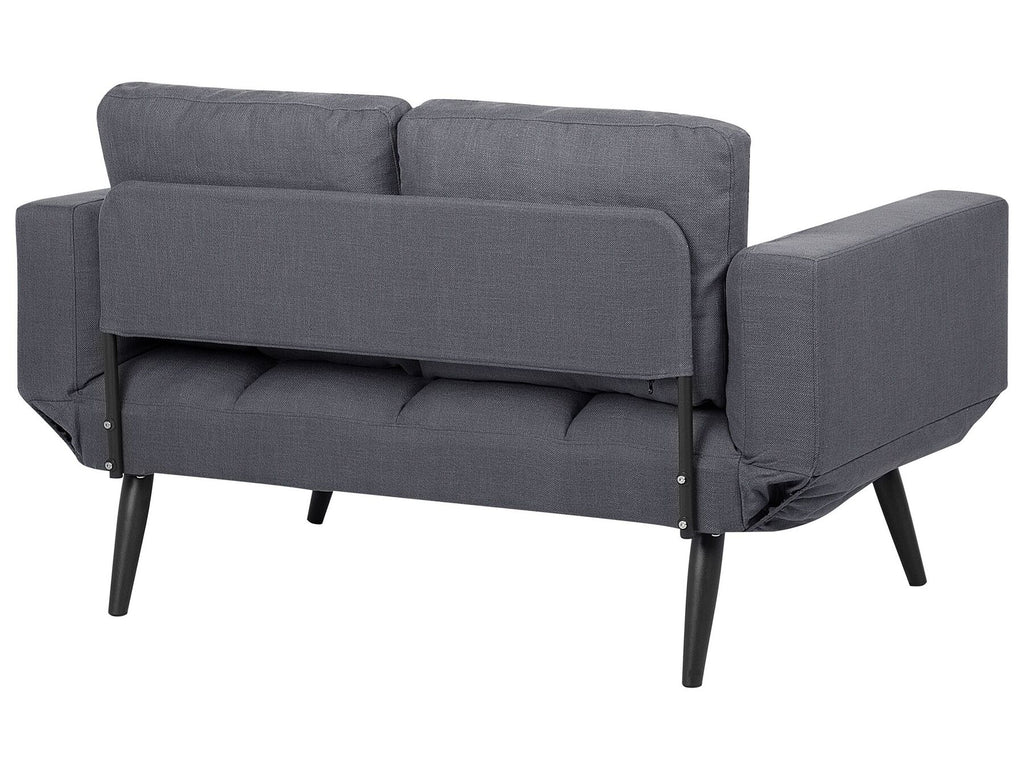 Fabric Sofa Bed Dark Grey BREKKE