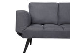 Fabric Sofa Bed Dark Grey BREKKE