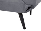 Fabric Sofa Bed Dark Grey BREKKE