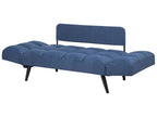 Fabric Sofa Bed Navy Blue BREKKE