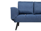Fabric Sofa Bed Navy Blue BREKKE