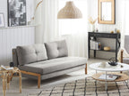 Fabric Sofa Bed Light Grey EDLAND