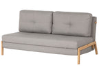 Fabric Sofa Bed Light Grey EDLAND