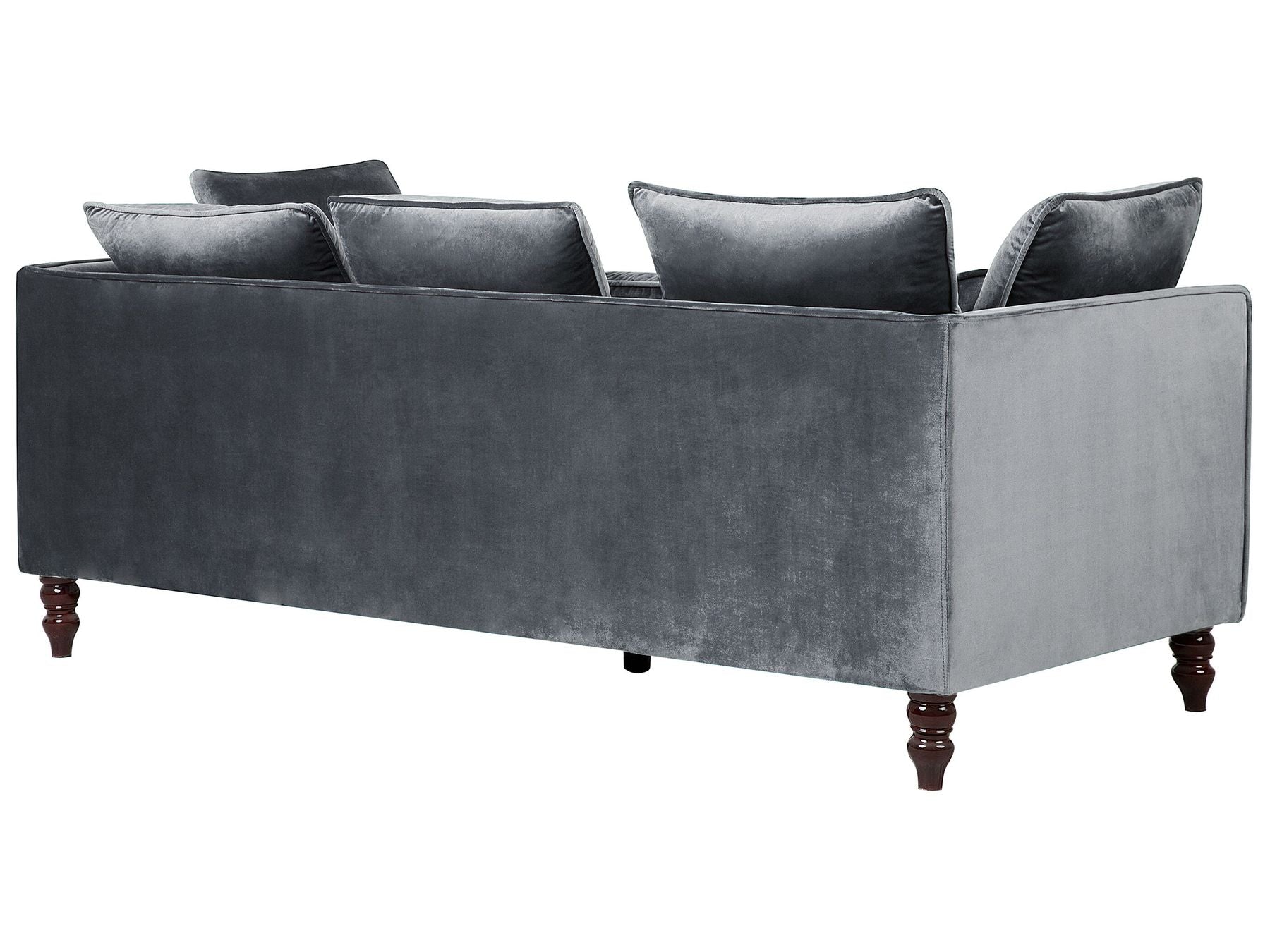 3 Seater Velvet Sofa Grey FENSTAD