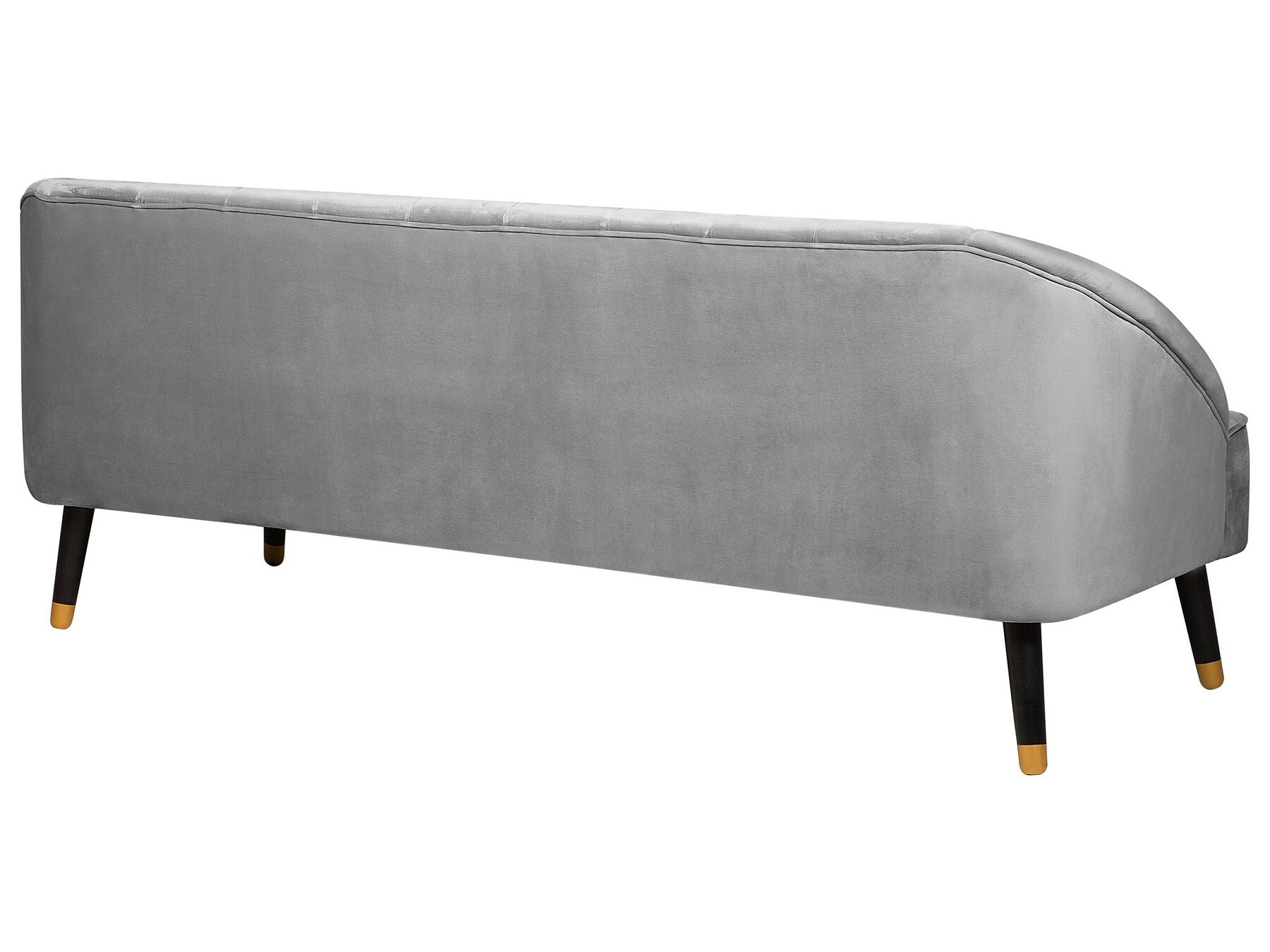 3 Seater Velvet Sofa Light Grey ALSVAG