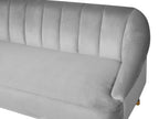 3 Seater Velvet Sofa Light Grey ALSVAG