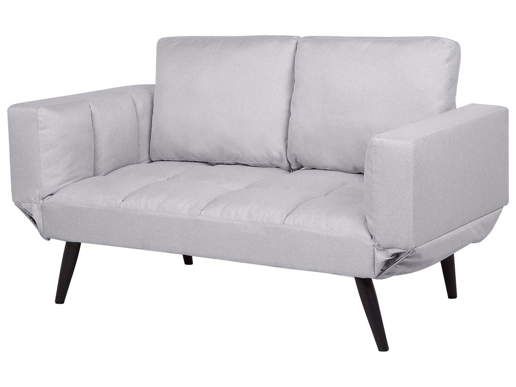 Fabric Sofa Bed Light Grey BREKKE