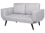 Fabric Sofa Bed Light Grey BREKKE
