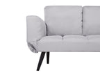 Fabric Sofa Bed Light Grey BREKKE